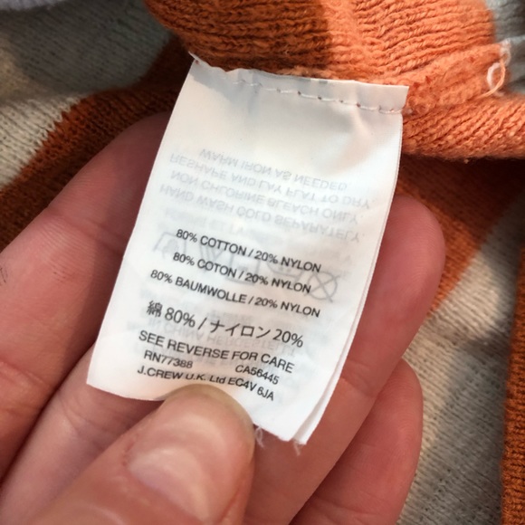 5 For $50🔥  Madewell Earth Toned Cotton Blend Striped Knit T-Shirt/Sweater Boxy - Picture 4 of 6